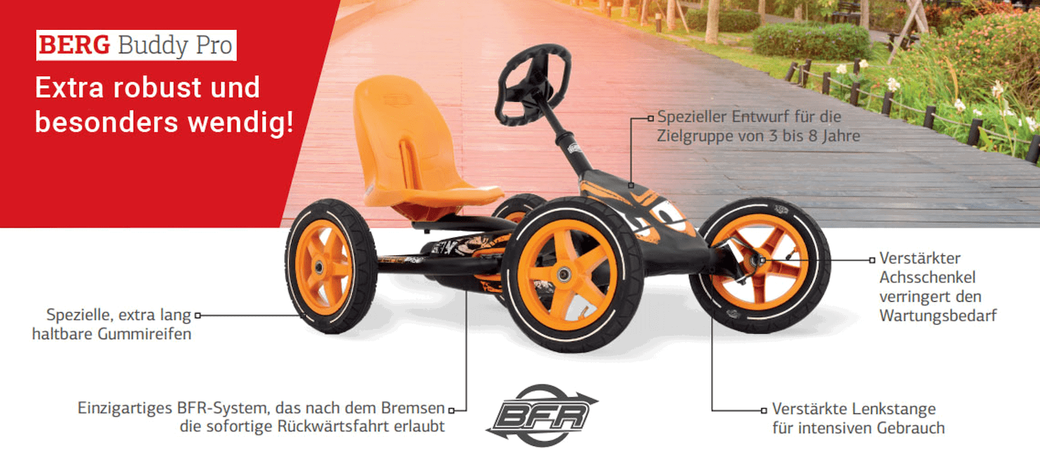 BERG Gokart Buddy PRO Orange BERG Gokart Buddy PRO Orange